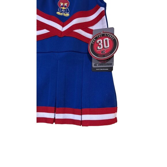 Kansas Jayhawks Cheer Dress Colosseum 6-12 M New - Picture 2 of 6